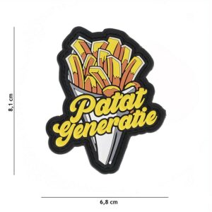 Embleem 3D PVC Patat generatie #10038