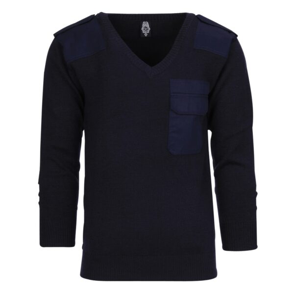 Trui V-hals 50% wol