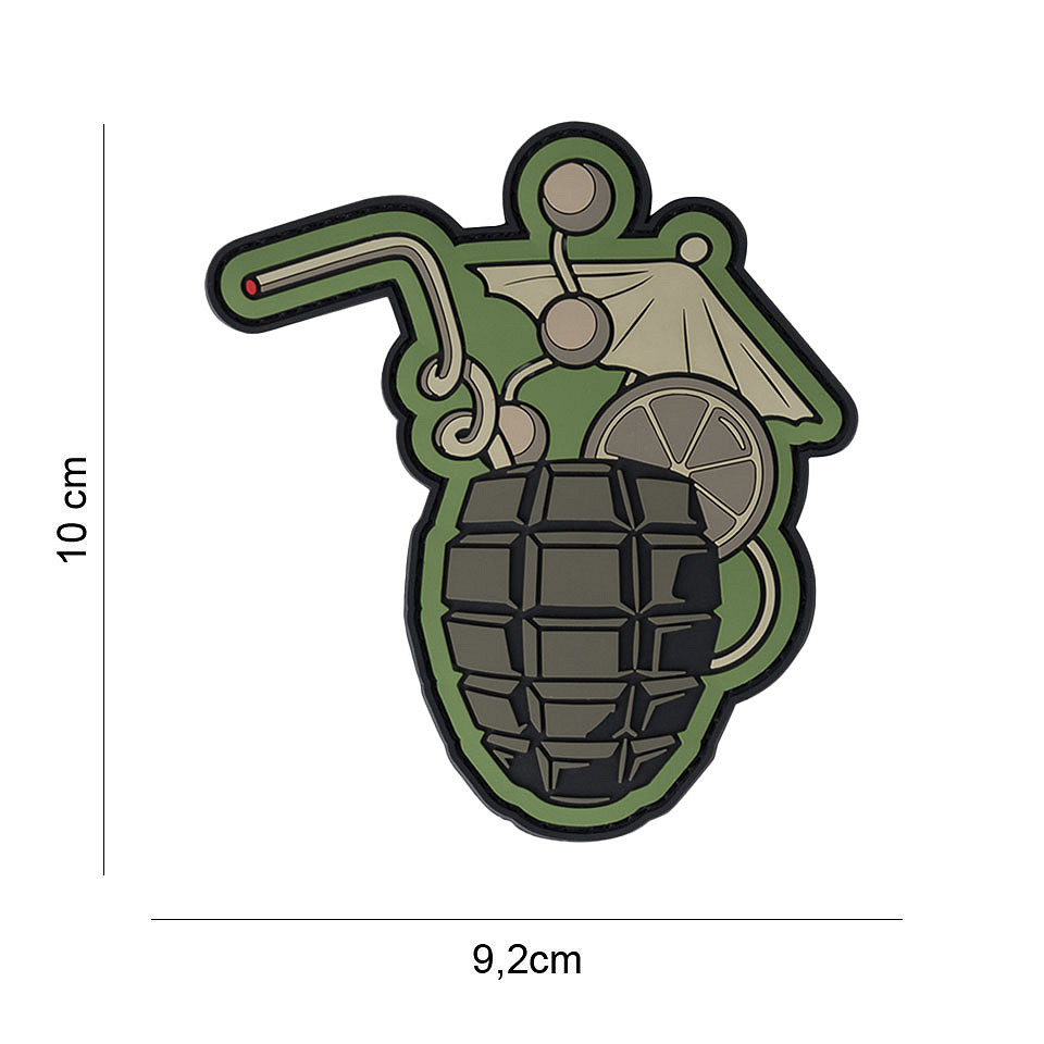Embleem 3D PVC Cocktail grenade #13057 Embleem 3D PVC Cocktail grenade #13057