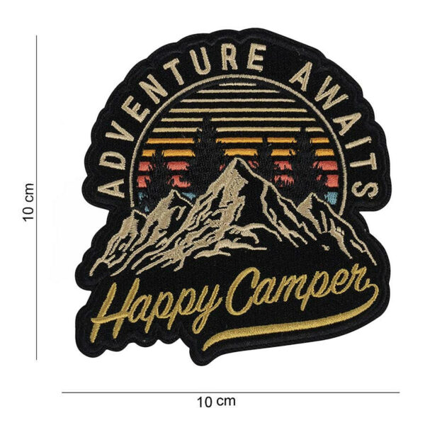 Embleem stof Happy camper #13045