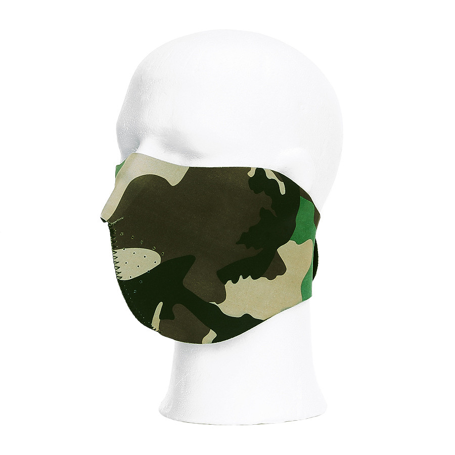 Biker mask half face camo