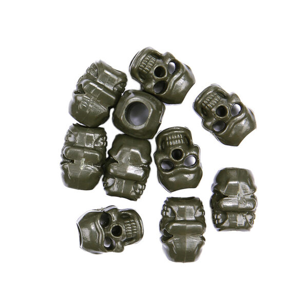 Tactical cord stopper skull set 10 st.