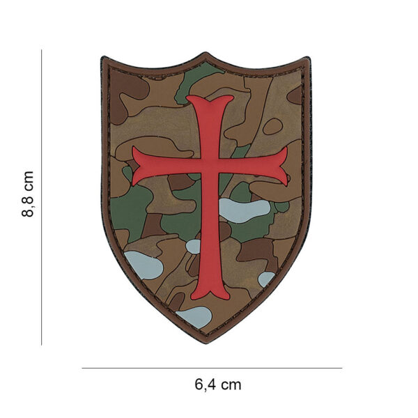 Embleem 3D PVC Crusader camo #19052