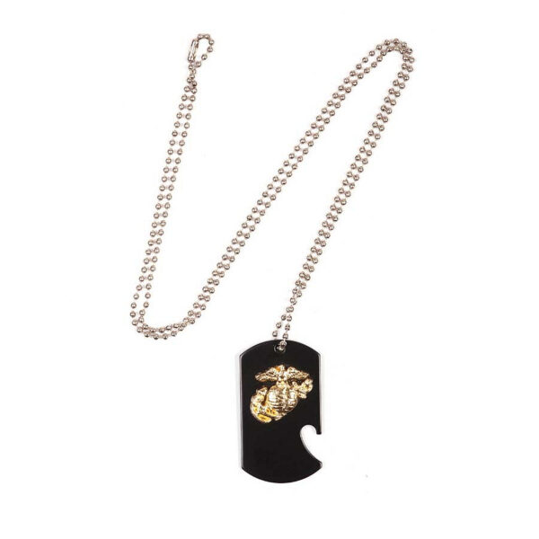 Dog tag/flesopener US Marines (zijkant)