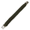 Paracord bracelet silver buckle K2139 9 inch