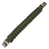 Paracord bracelet silver buckle K2139 8 inch