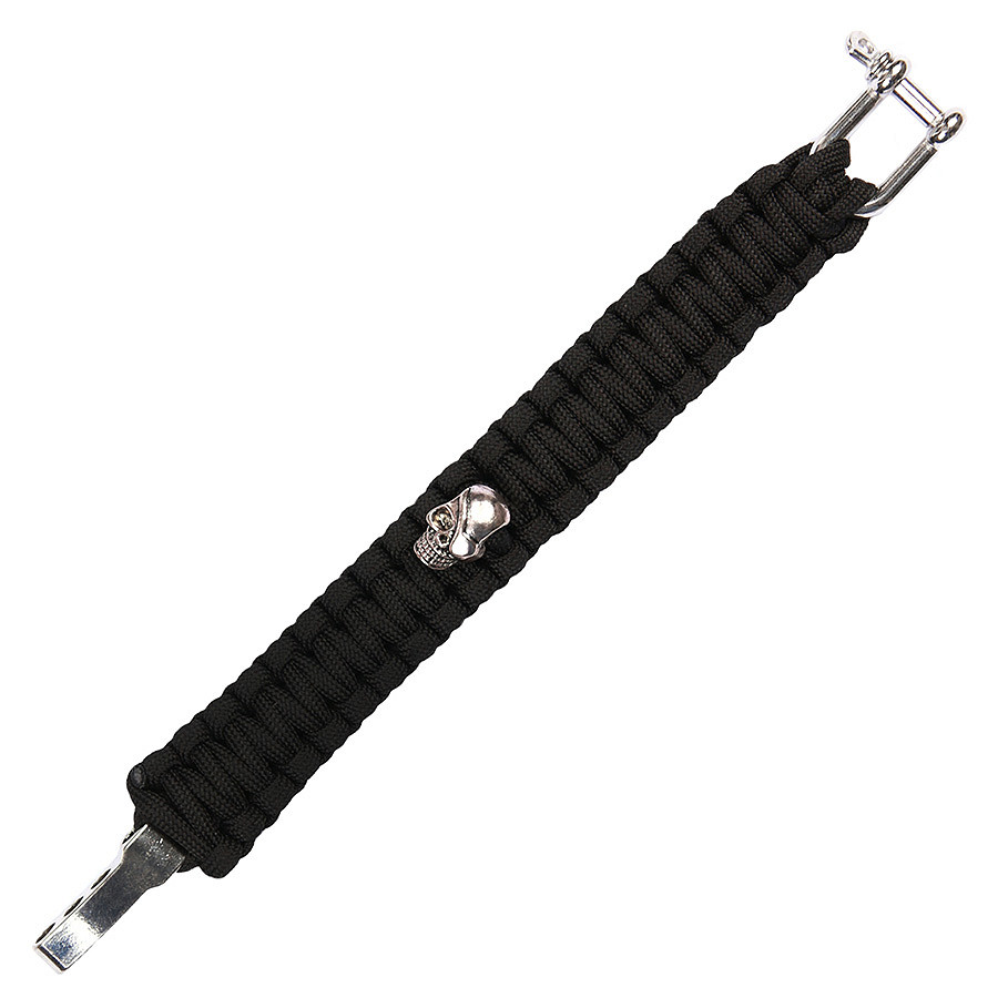 Paracord skull iron buckle 8 inch JYFPB10