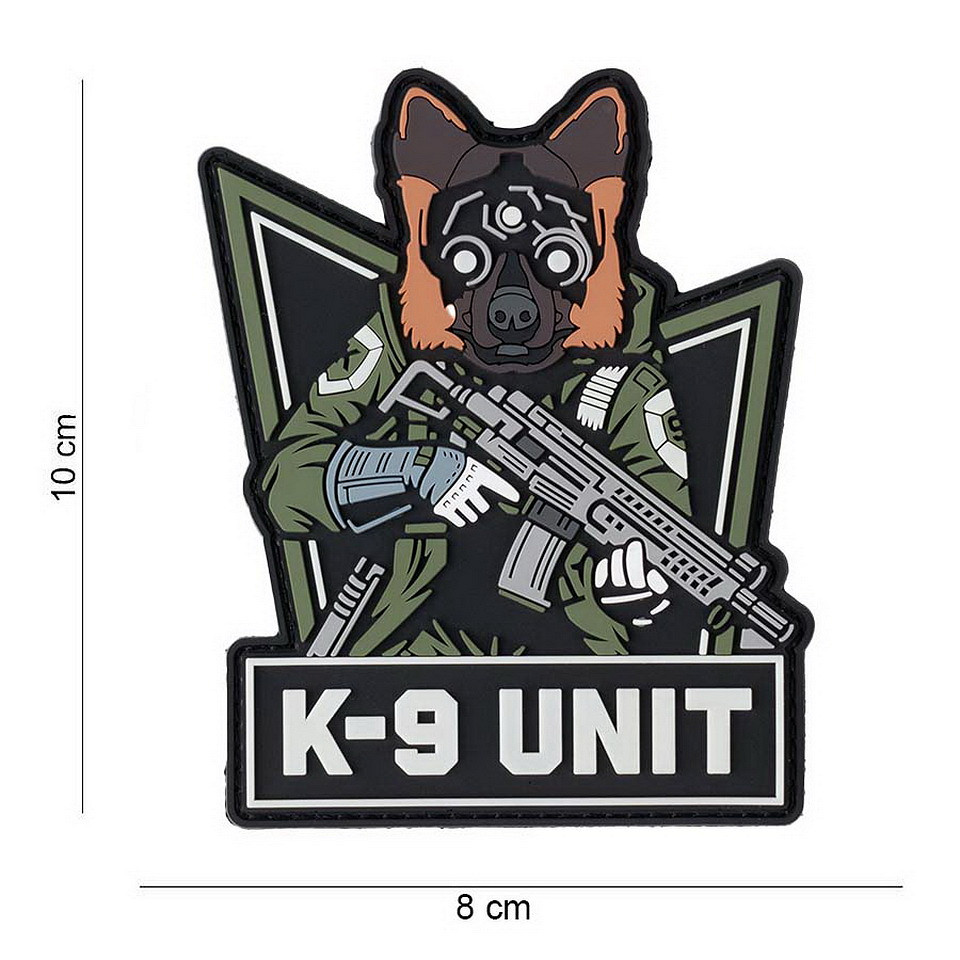 Embleem 3D PVC K-9 Unit glow in the dark #14085 Embleem 3D PVC K-9 Unit glow in the dark #14085