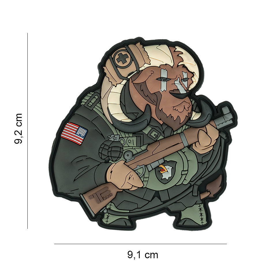 TF-2215 Embleem 3D PVC Airborne Ox Nr. 7 #23025 TF-2215 Embleem 3D PVC Airborne Ox Nr. 7 #23025