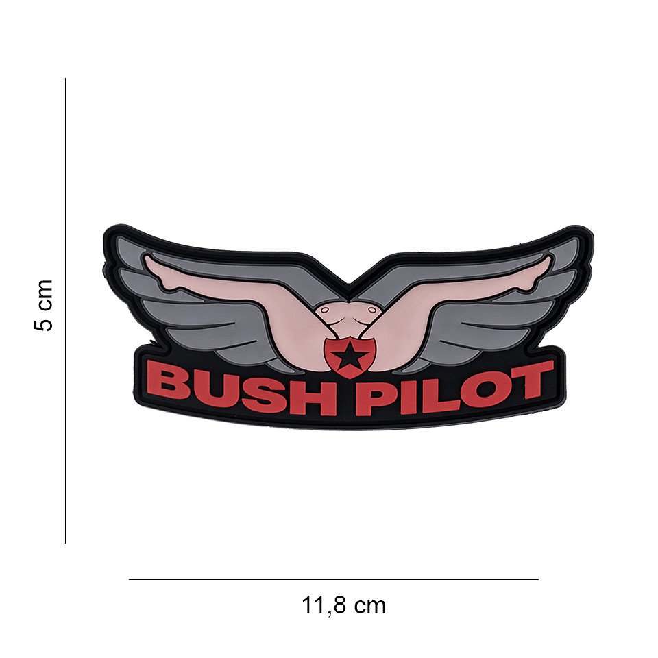 Embleem 3D PVC Bush Pilot #6115 Embleem 3D PVC Bush Pilot #6115