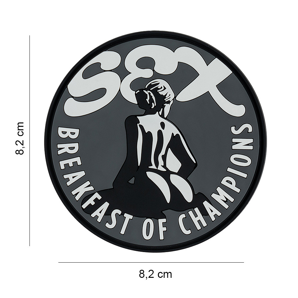 Embleem 3D PVC Sex-breakfast of champions #14065 Embleem 3D PVC Sex-breakfast of champions #14065