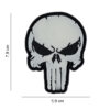 Embleem 3D PVC Punish skull glow in the dark #12014