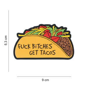 Embleem 3D PVC Fuck bitches get tacos #8004
