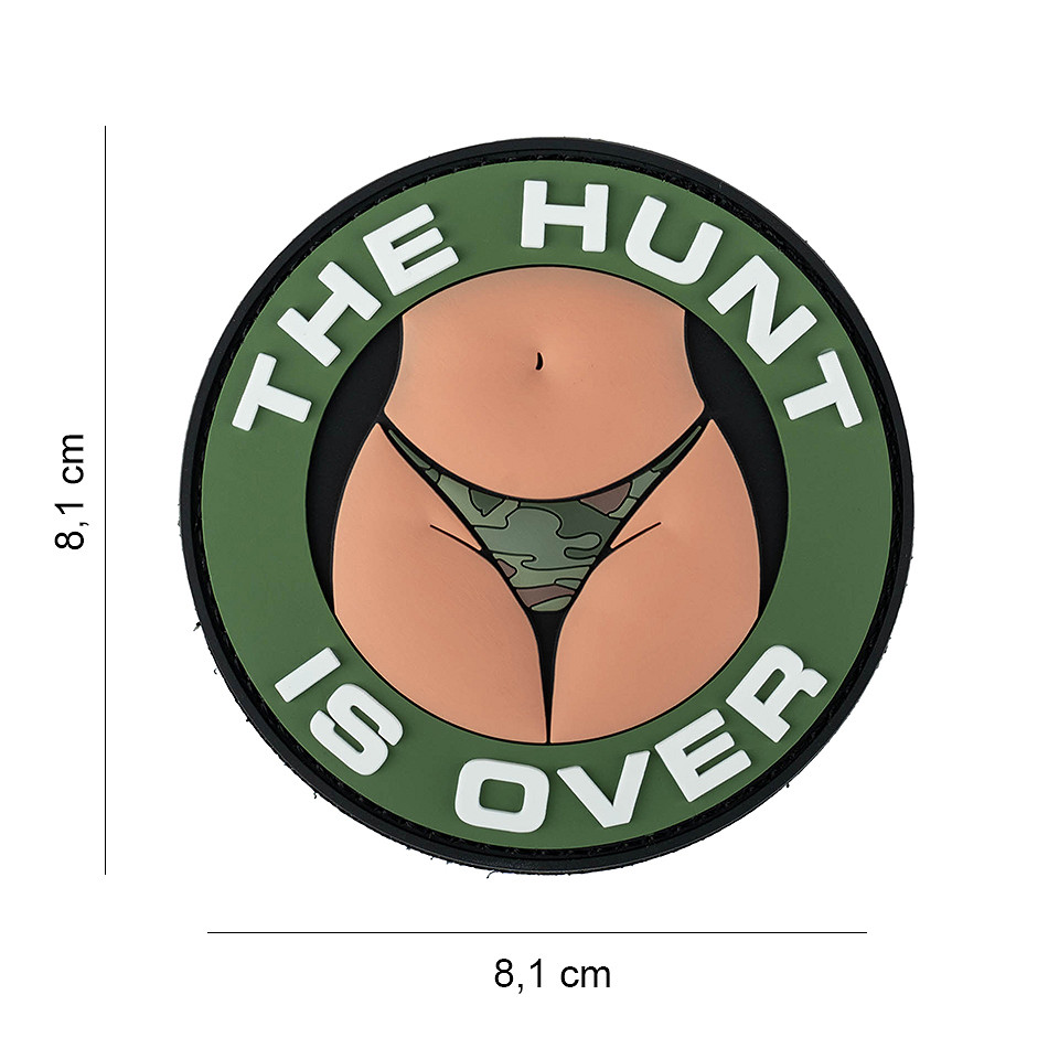Embleem 3D PVC The hunt is over #16098 Embleem 3D PVC The hunt is over #16098