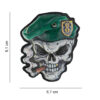 Embleem 3D UV Skull green beret #8037 Embleem 3D UV Skull green beret #8037