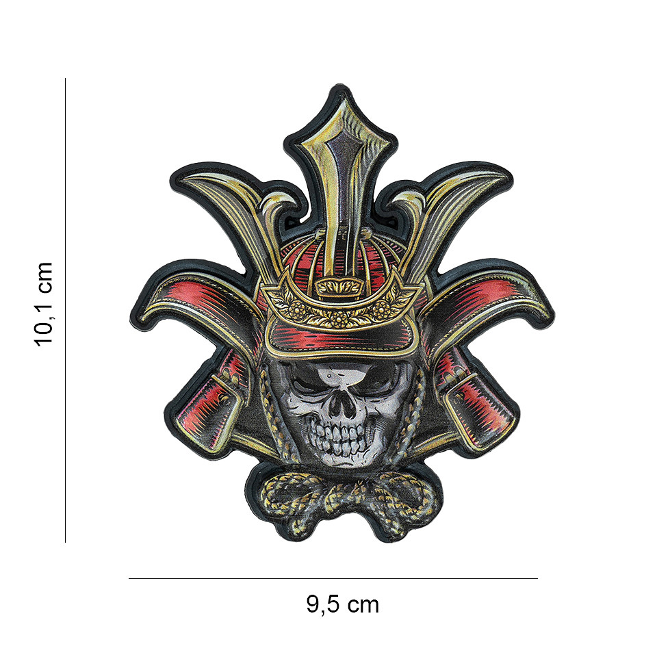 Embleem 3D UV Skull samurai #8041 Embleem 3D UV Skull samurai #8041