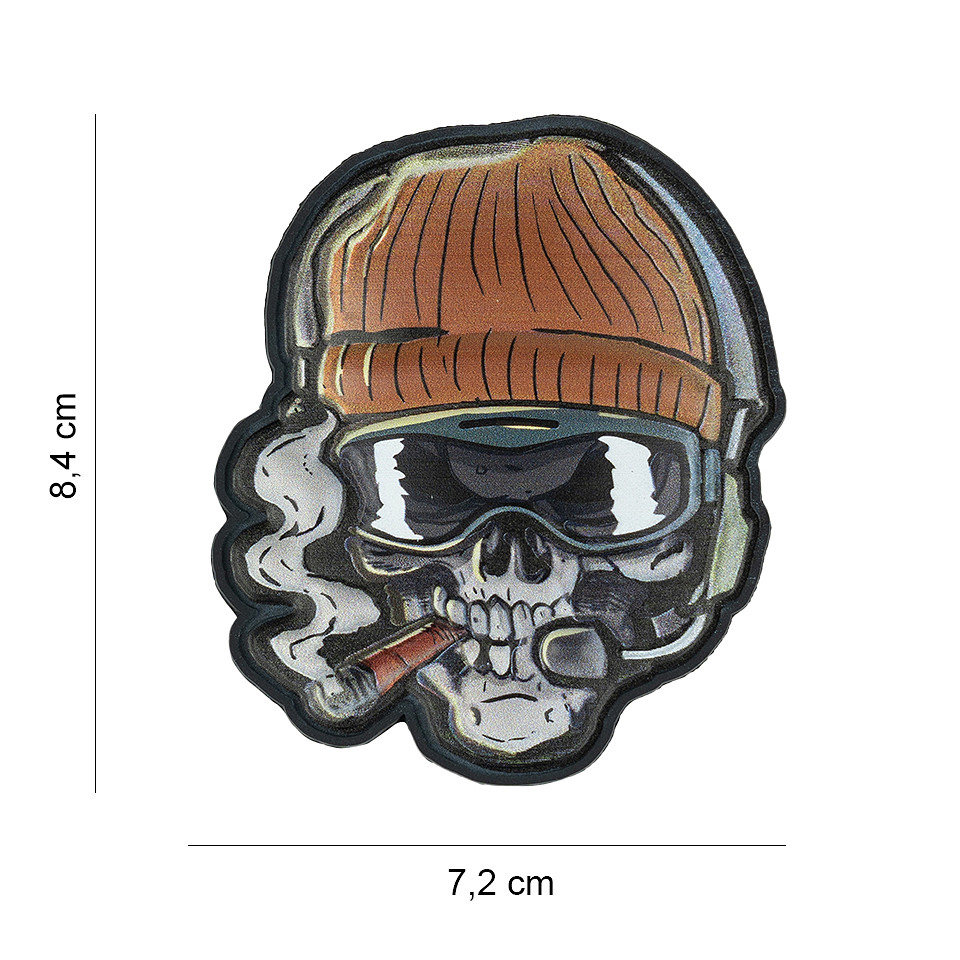 Embleem 3D UV Skull beanie warrior #8045 Embleem 3D UV Skull beanie warrior #8045