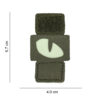 Laser Cut Embleem stof Cat Eyes molle groen glow #3109 Laser Cut Embleem stof Cat Eyes molle groen glow #3109