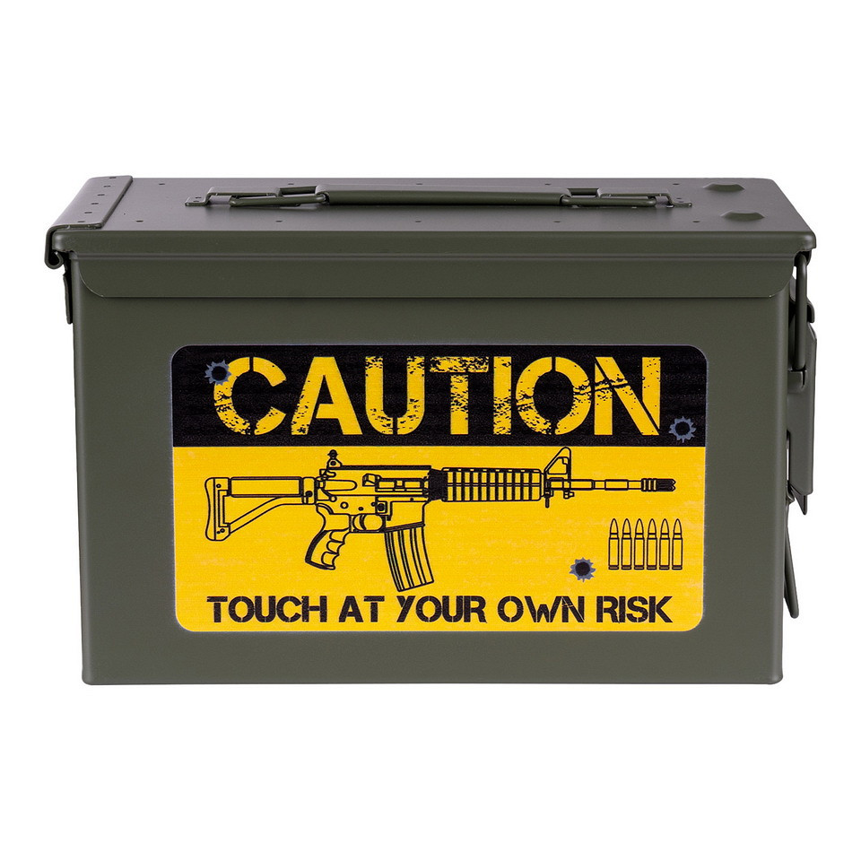 Munitiekist 50 Cal. - Caution Risk