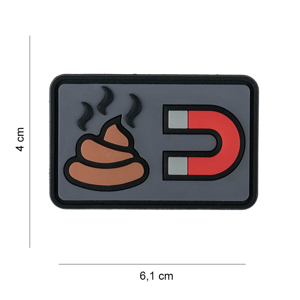 Embleem 3D PVC Shit magnet #9040