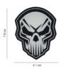 Embleem 3D PVC Angry skull glow in the dark #9062