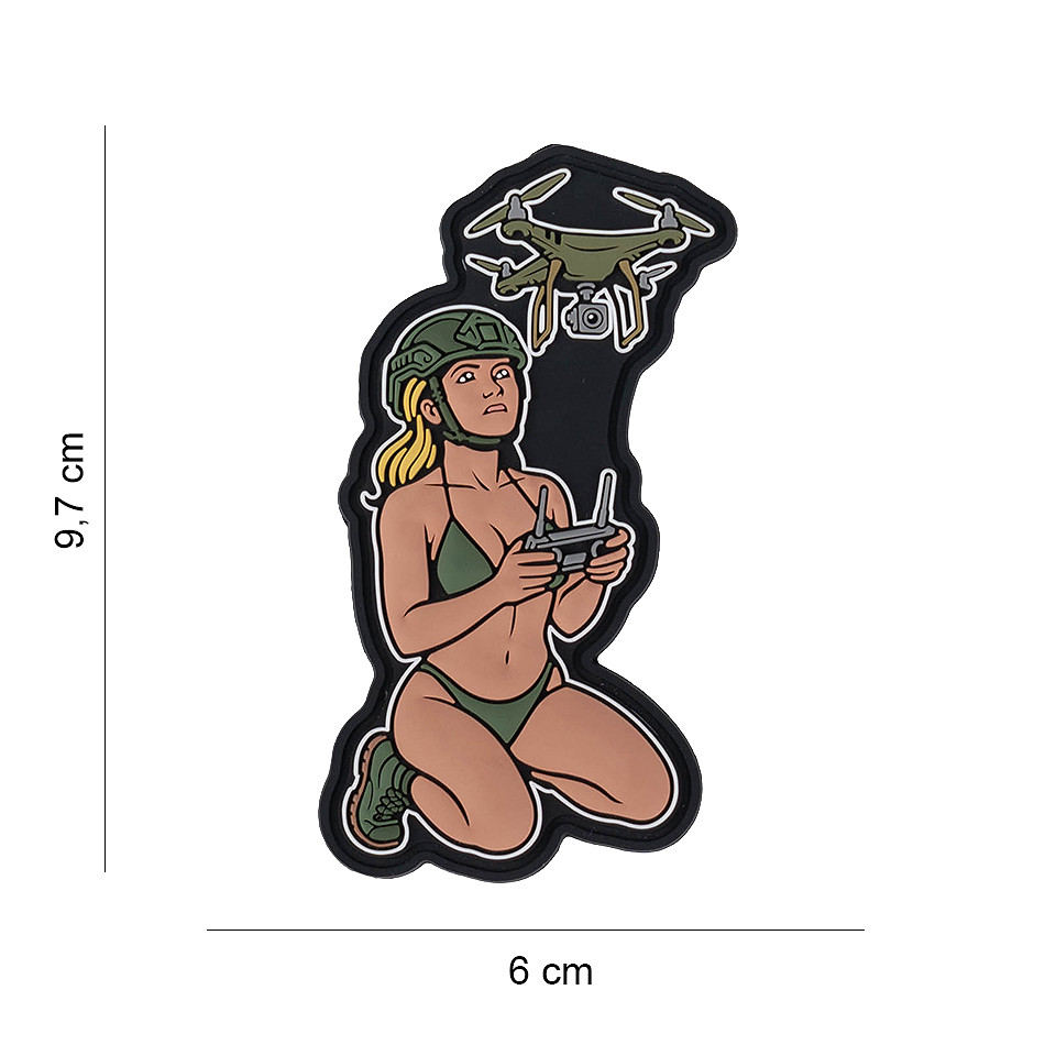 Embleem 3D PVC Drone army chick #10034 Embleem 3D PVC Drone army chick #10034