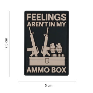 Embleem 3D PVC Feelings aren't in my ammo box #3090