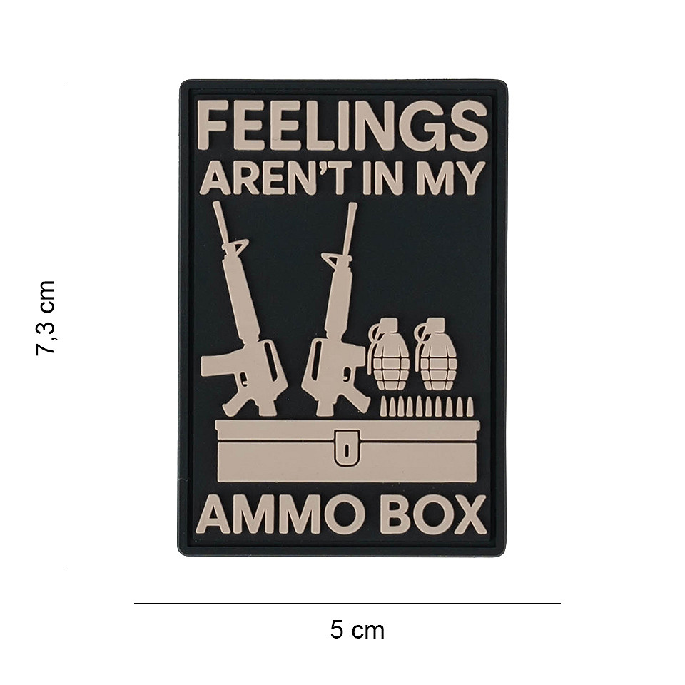 Embleem 3D PVC Feelings aren't in my ammo box #3090