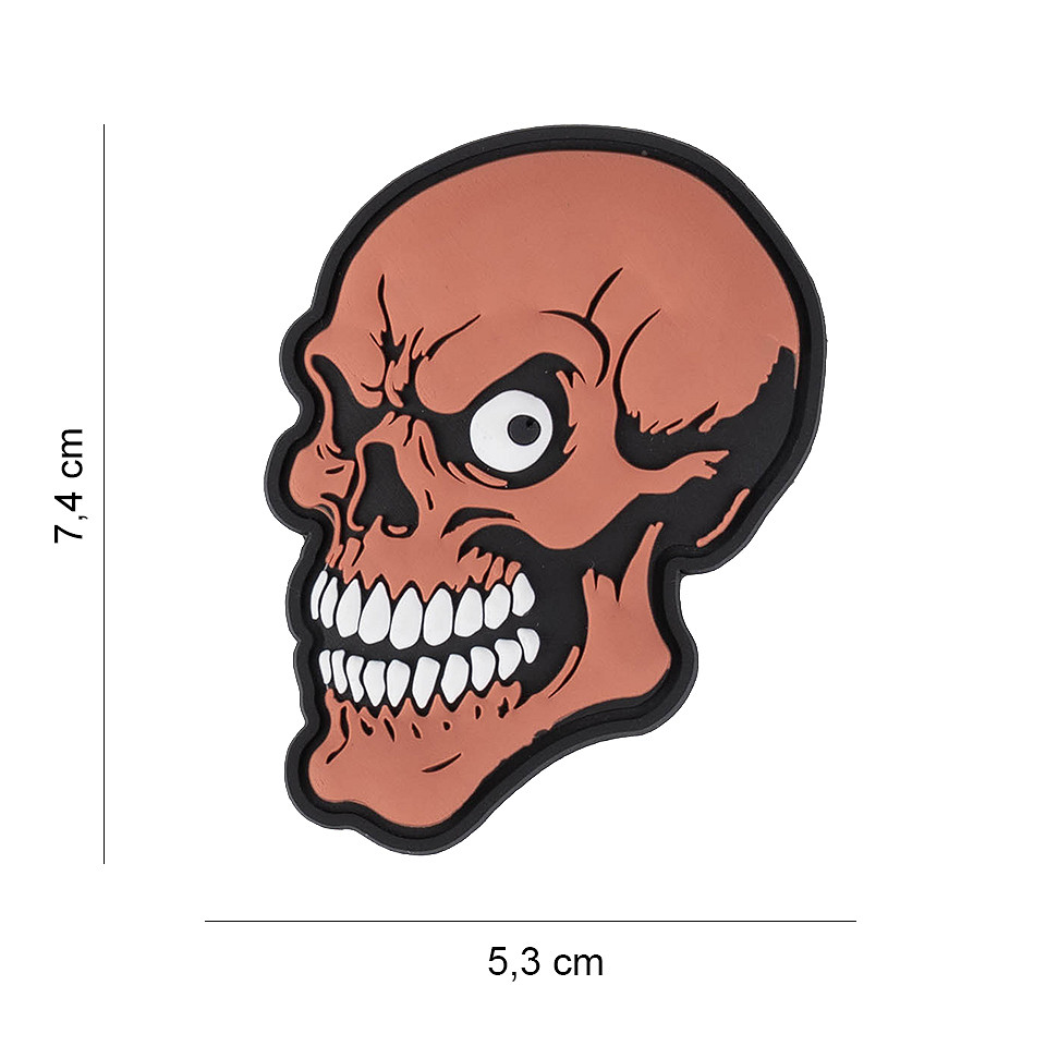Embleem 3D PVC Shit Happens Skull #10114
