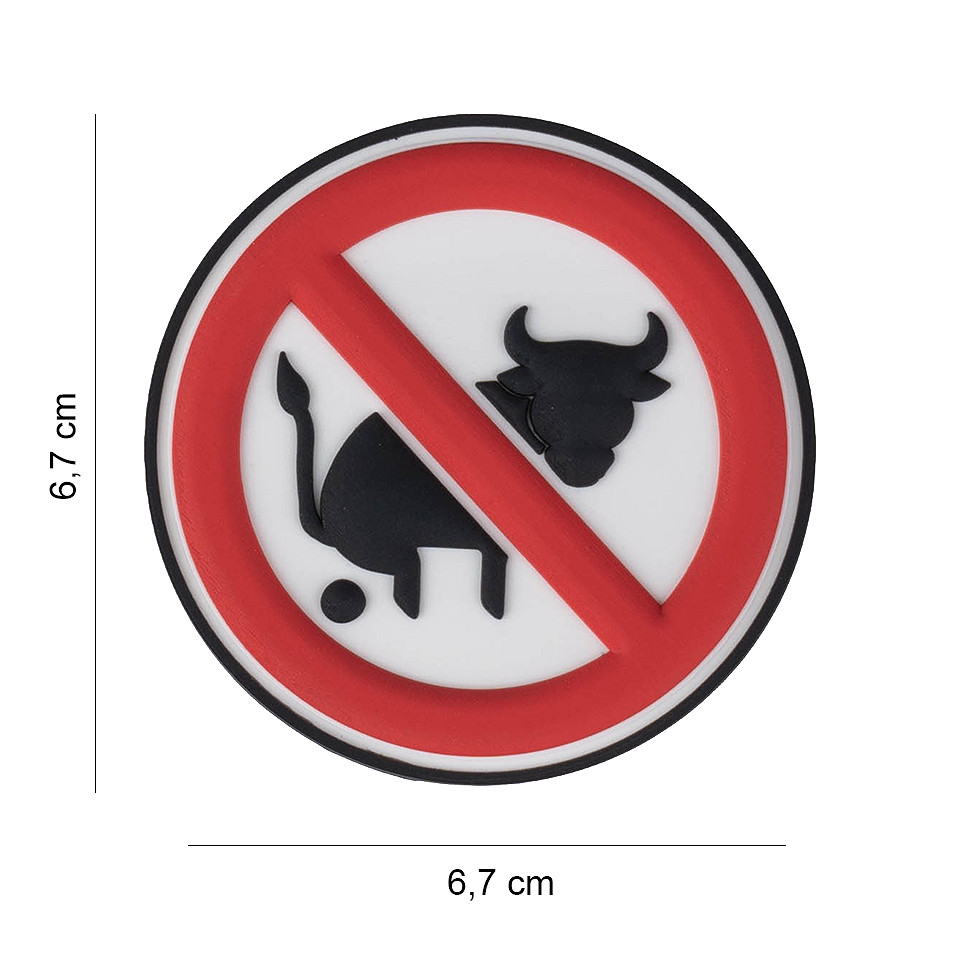 Embleem 3D PVC No Bullshit #4101