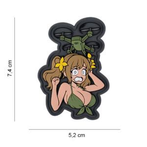 Embleem 3D PVC Oops girl with Drone #8012