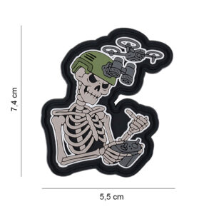 Embleem 3D PVC Drone Skull Operator Finger #7104