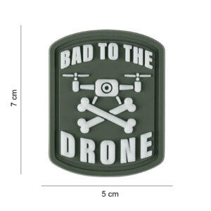 Embleem 3D PVC Bad to the Drone Big #8018