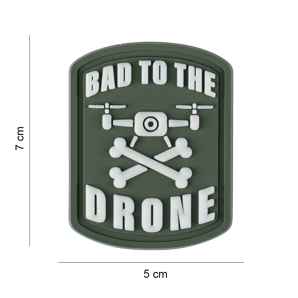 Embleem 3D PVC Bad to the Drone Big #8018 Embleem 3D PVC Bad to the Drone Big #8018